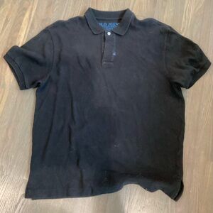 SOLD! Polo Jeans Men’s Black Knit Shirt